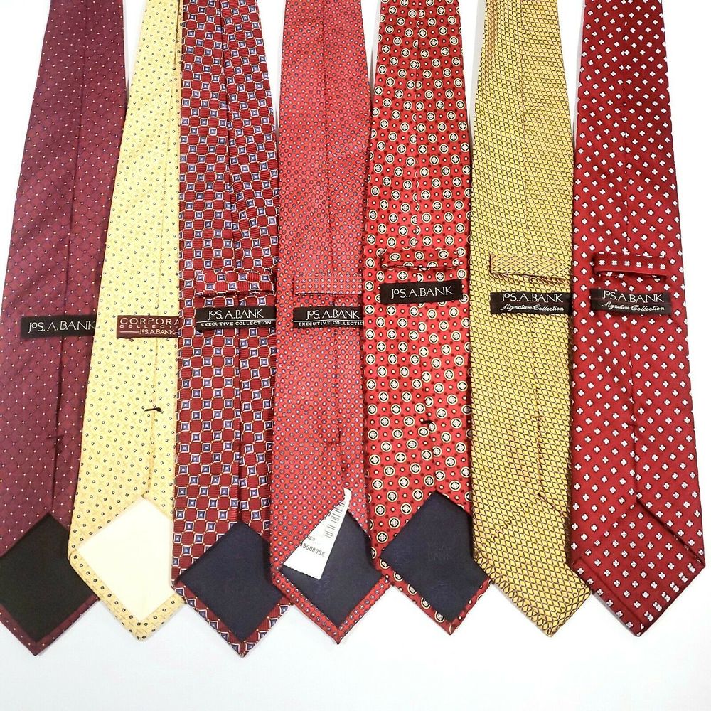 Jos A Bank Neck Ties Lot of 7 - 60"